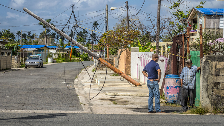 Puerto Rican storm damage