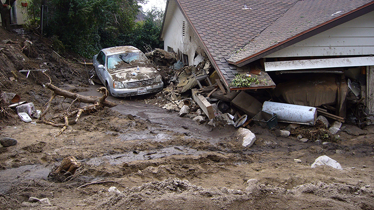 mudslide damage