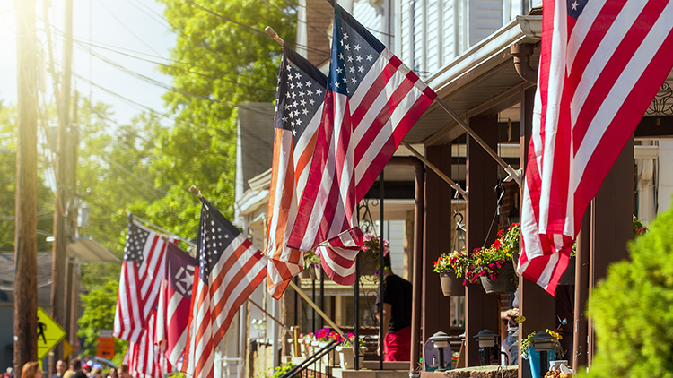 Flags in a neighborhood