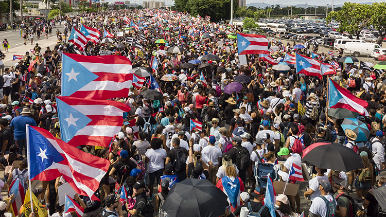 Demonstration in Puerto Rico