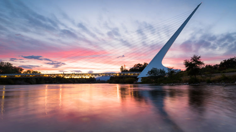 Sundial Bridge in Redding, California