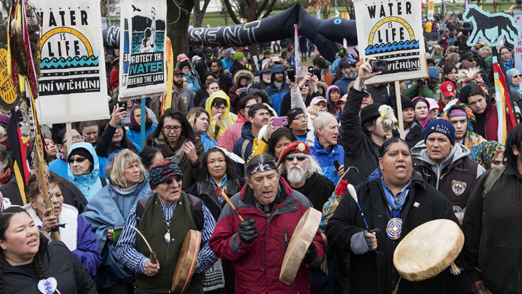 Standing Rock Sioux Tribe protest