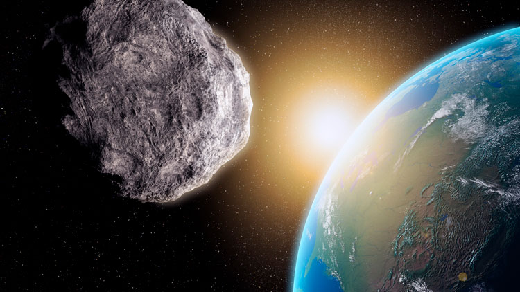 asteroid and Earth